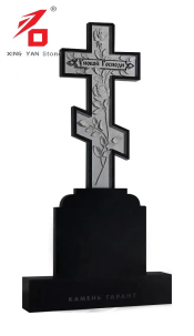 Black Granite Rose Monumen di Salib