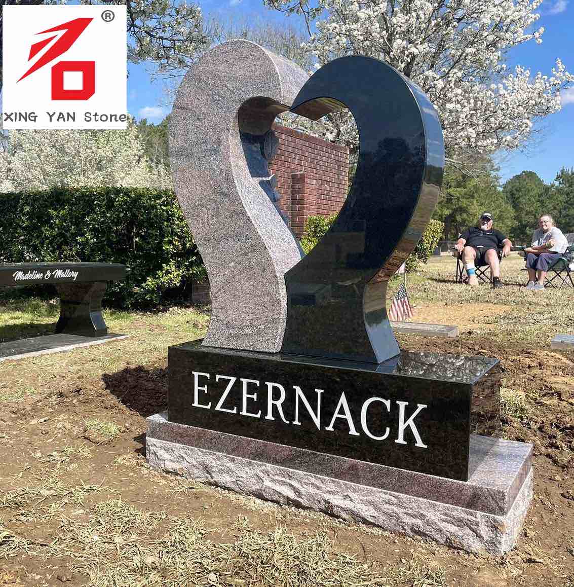 China Xingyan Manufacturing - Love Shaped Art Tombstone