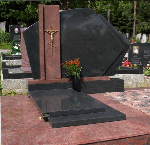 China Xingyan Modern Art Style Tombstone (termasuk Hiasan Jesus Cross)