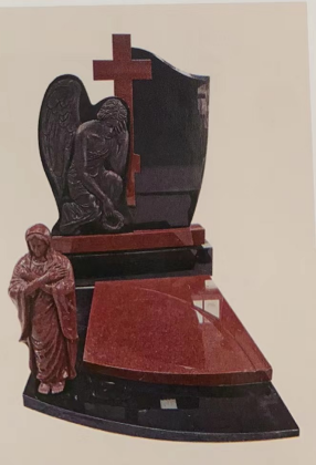 China Xingyan - Temakan Teman Ukiran Batu Agama (Angel and Virgin Mary berbentuk)
