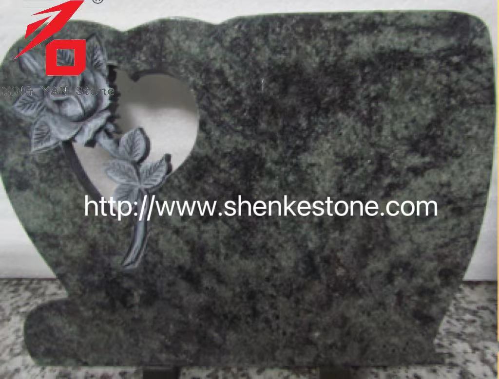 Plak Memorial Rose Granite Hijau Berkualiti Tinggi