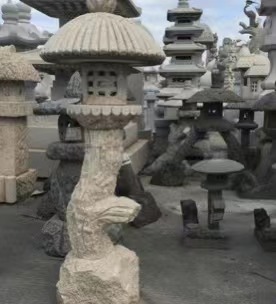 Tanglung batu granit jualan panas untuk hiasan taman