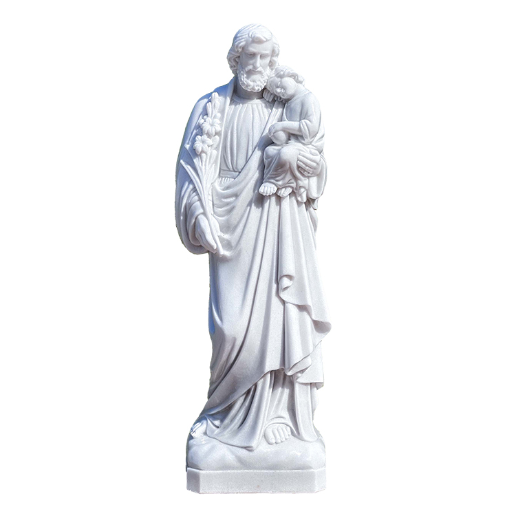 Marble Saint Joseph Dengan Patung Bayi