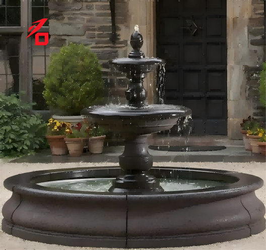 Multi-lapisan European Retro Stone Fountain