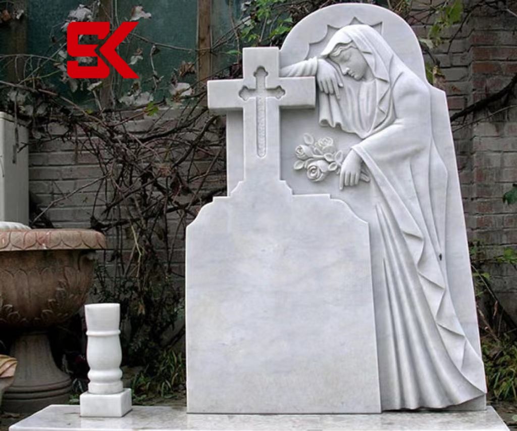 Xingyan Stone Ukur Batu Peringatan Marmar Christian Marble European